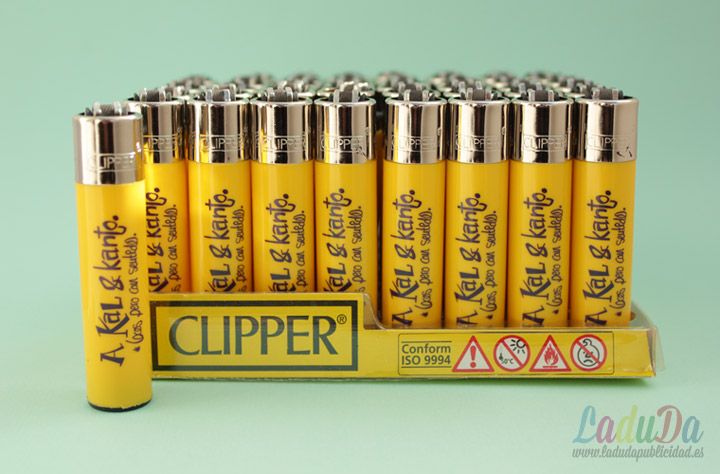 Mecheros clipper personalizados para A Kal Y Kanto por LaduDa Publicidad
