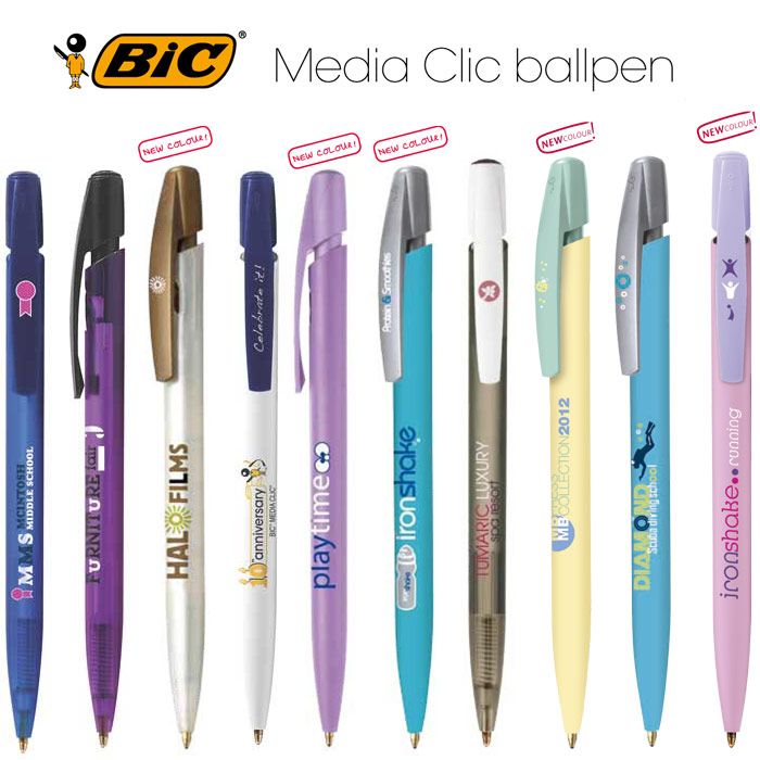Bolígrafos personalizados BIC Media Clic - Laduda Publicidad