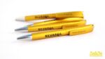 Bolígrafos personalizados Ines Solid amarillo dorado para SILVASOL
