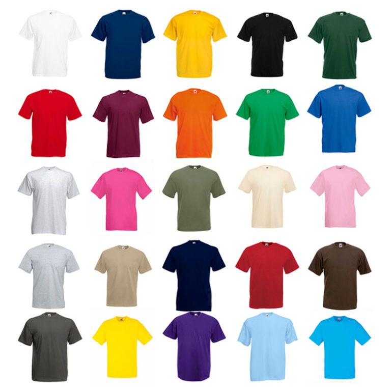 Colores camiseta valueweight magan corta hombre Fruit Of The Loom