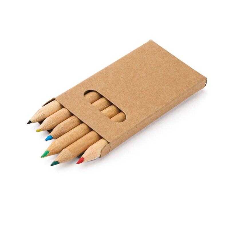 Caja con 6 lápices de color