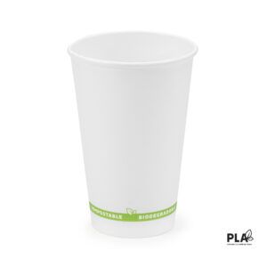 Vaso de papel NUTRI hecho de PLA/papel marca Stamina para personalizar en Laduda Publicidad