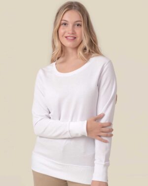 Sudadera de mujer cuello redondo JHK SWULCR  Laduda Publicidad