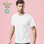 Camiseta Adulto Blanca "keya" MC130 KEYA 5854 personalizada Laduda Publicidad 5854-000-3