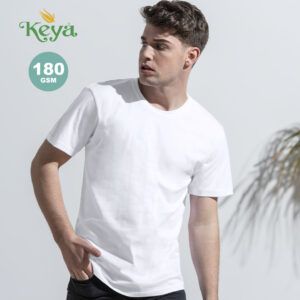 Camiseta Adulto Blanca "keya" MC180 KEYA 5858 personalizada Laduda Publicidad 5858-000-1