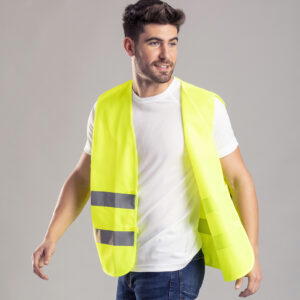 Chaleco Reflectante Kross Makito 8025 personalizada Laduda Publicidad 8025-000-1