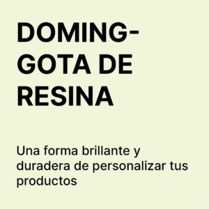Personalizar Doming - Gota de Resina