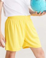 Roly - CALCIO kids 0484_03_3_1 pantalón corto deportivo infantil transpirable detalle 1