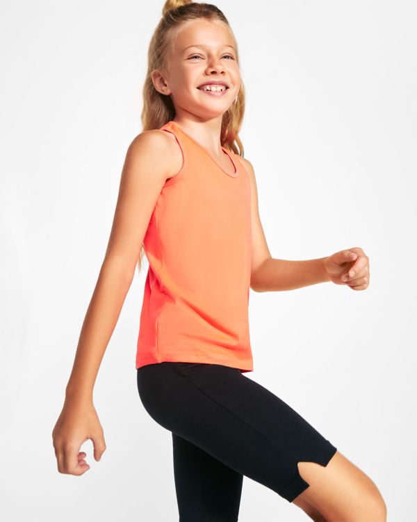 Roly - CARLA kids PA0317-KIDS malla deportiva niña media pierna con apertura lateral modelo 1