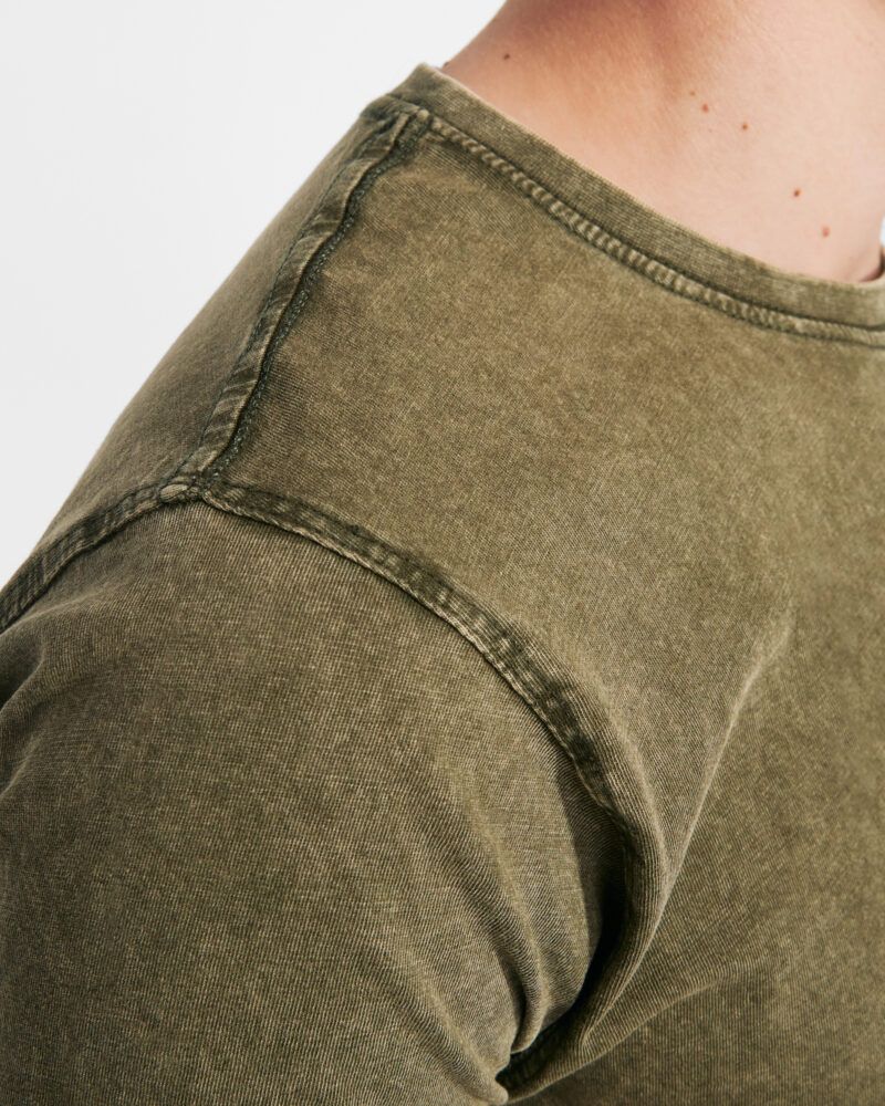 Roly - HUSKY 6689_38_3_1 camiseta efecto jeans con cuello redondo en canalé detalle 1