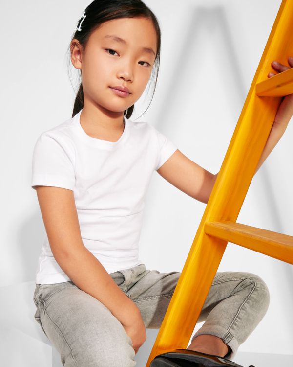 Roly - JAMAICA kids CA6627-KIDS camiseta de niña manga corta entallada 100% algodón modelo 1