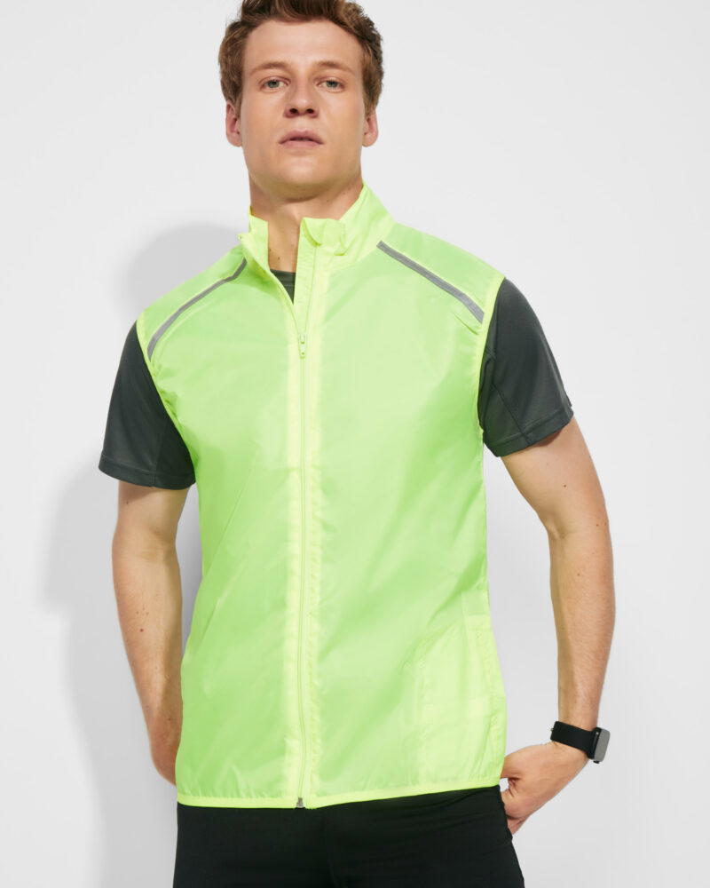 Roly - JANNU 6684_221_1_1 chaleco reflectante de running con cremallera frontal modelo 1