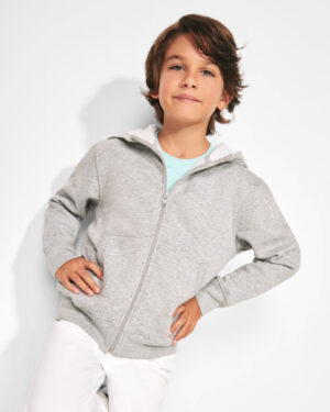 Roly - MONTBLANC kids CQ6421-KIDS chaqueta niño con capucha cuello alto y cremallera modelo 1