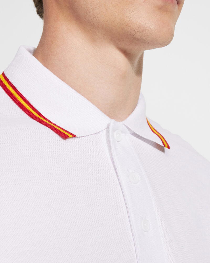 Roly - NATION 6640_01_3_1 polo de manga corta de hombre con bandera de españa detalle 1