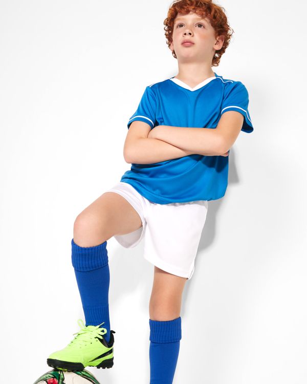 Roly - UNITED kids CJ0457-KIDS Equipación deportiva infantil camiseta y pantalón modelo 1