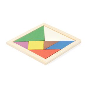 Stamina - LEIS Puzzle Tangram de madera natural con 7 piezas a color personalizados laduda publicidad 0111_29_1_1